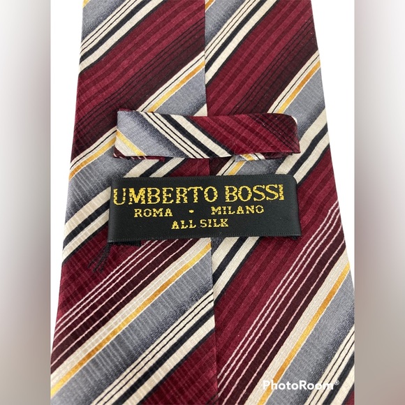 Umberto Bossi 100% Silk Tie - Picture 3 of 6